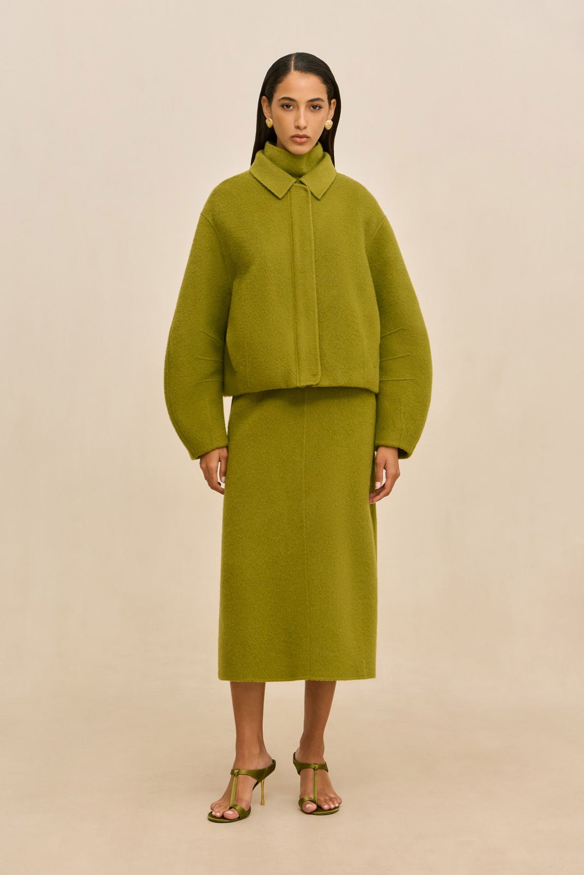 REENA JACKET - CHIVE