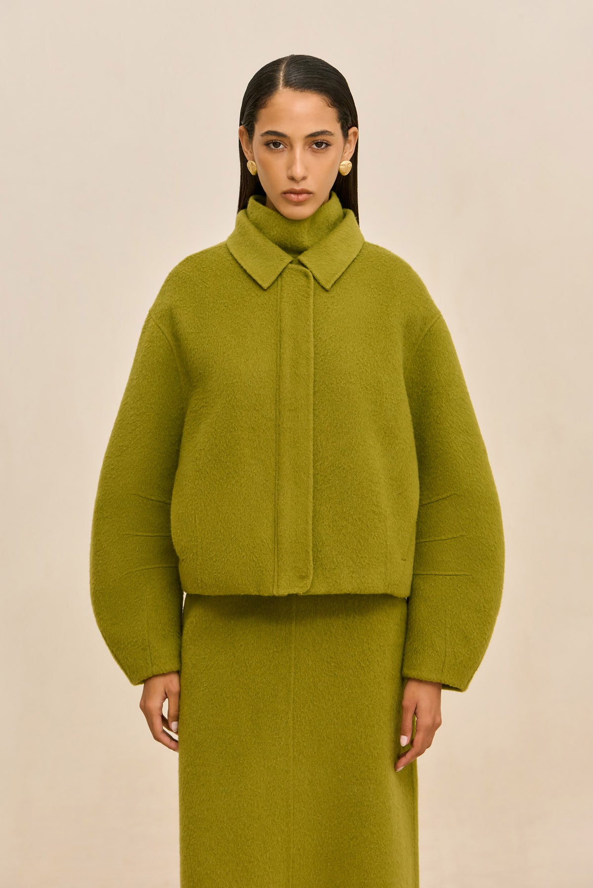 REENA JACKET - CHIVE
