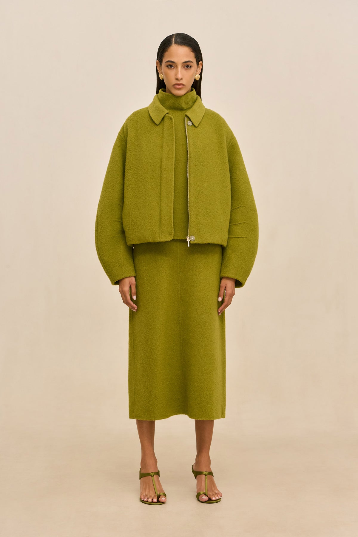 REENA JACKET - CHIVE