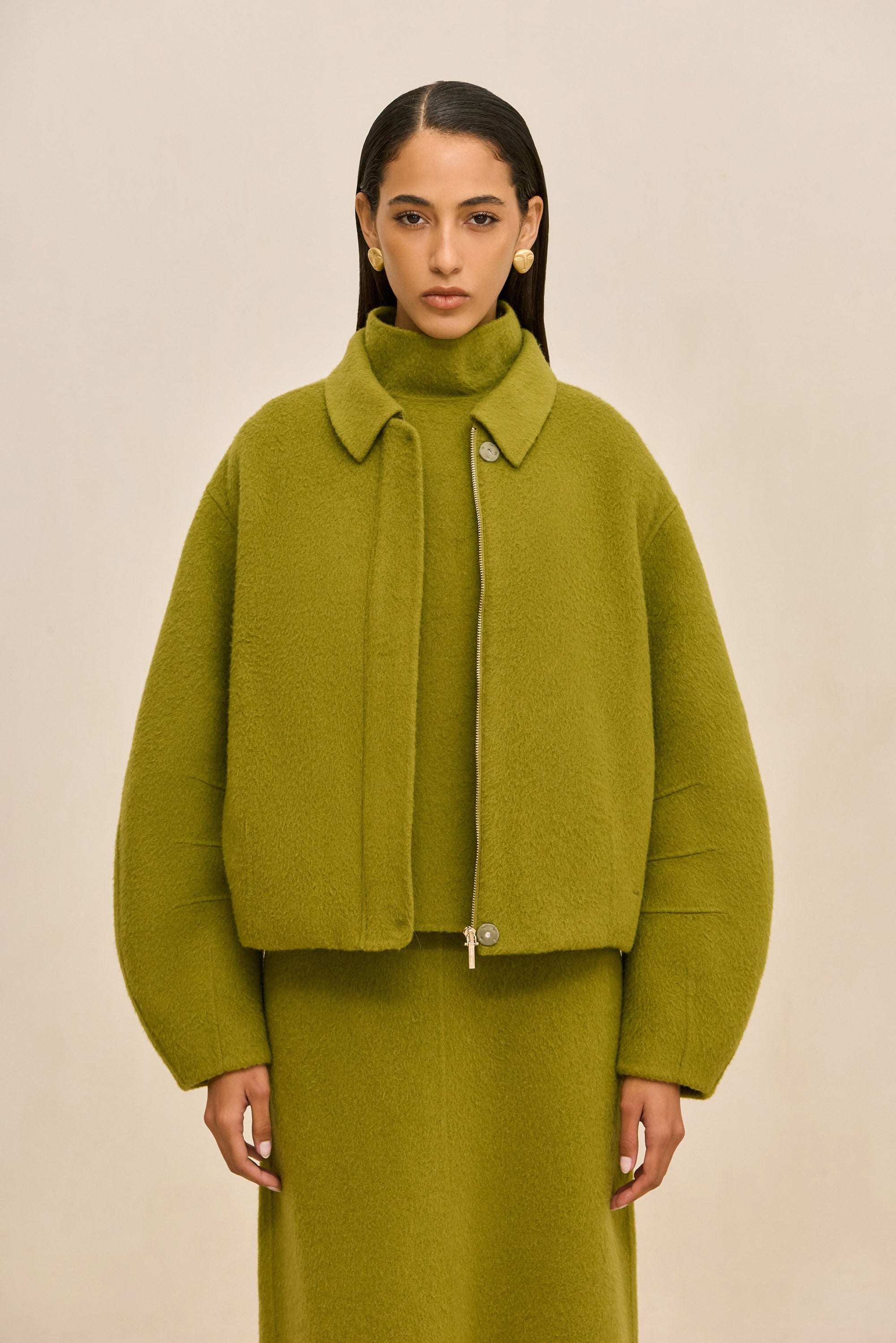 REENA JACKET - CHIVE
