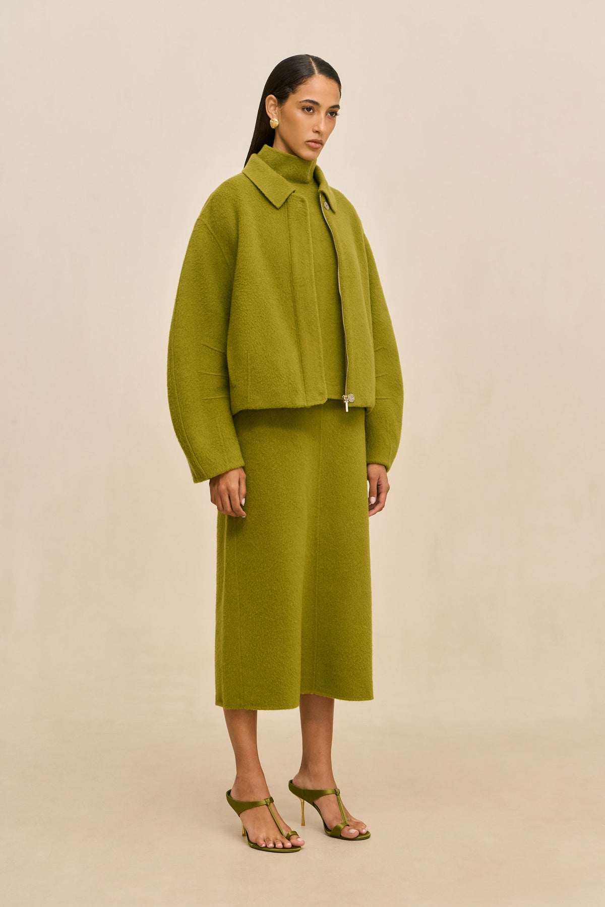 REENA JACKET - CHIVE