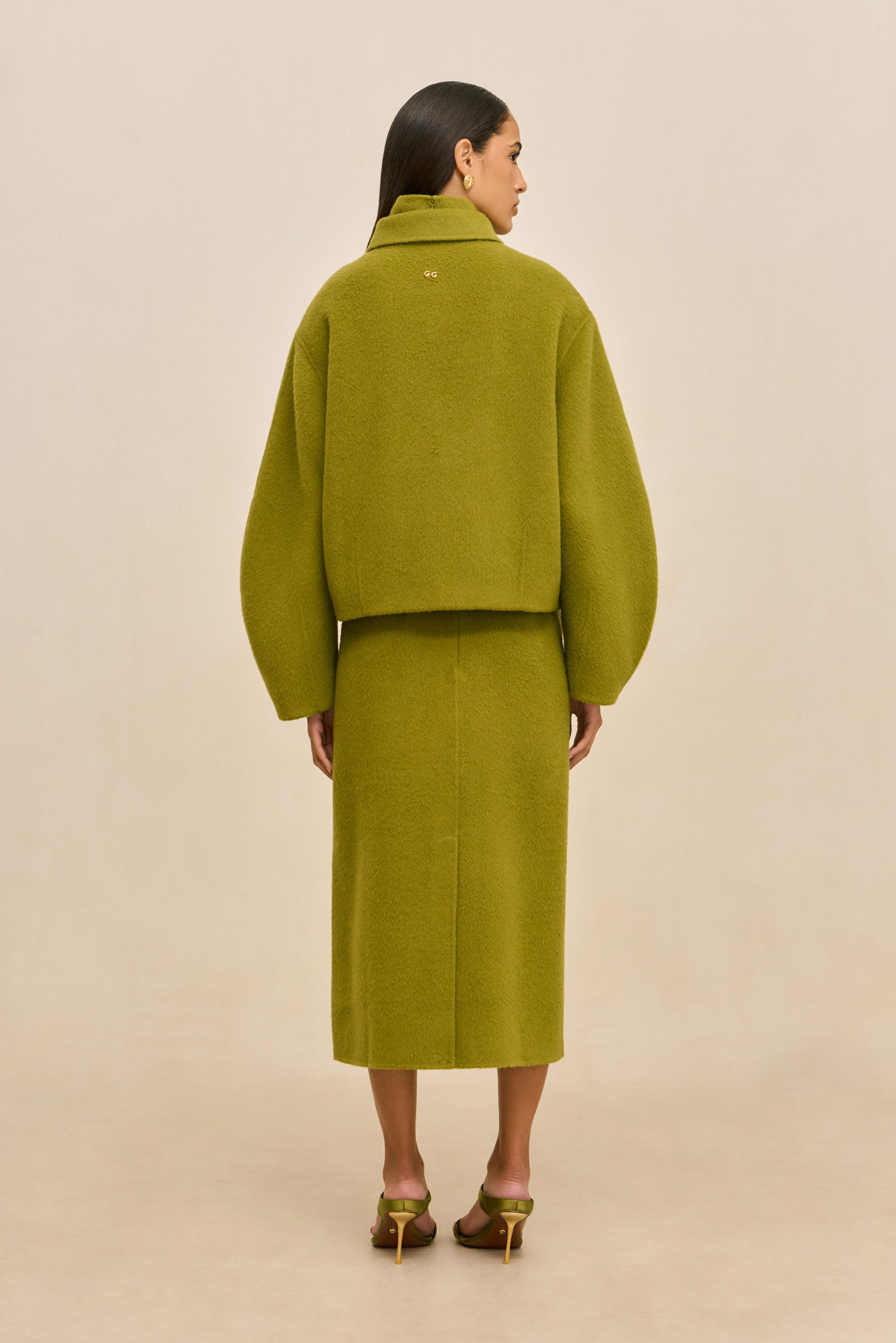 REENA JACKET - CHIVE