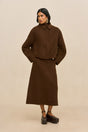 REENA JACKET - DARK BROWN