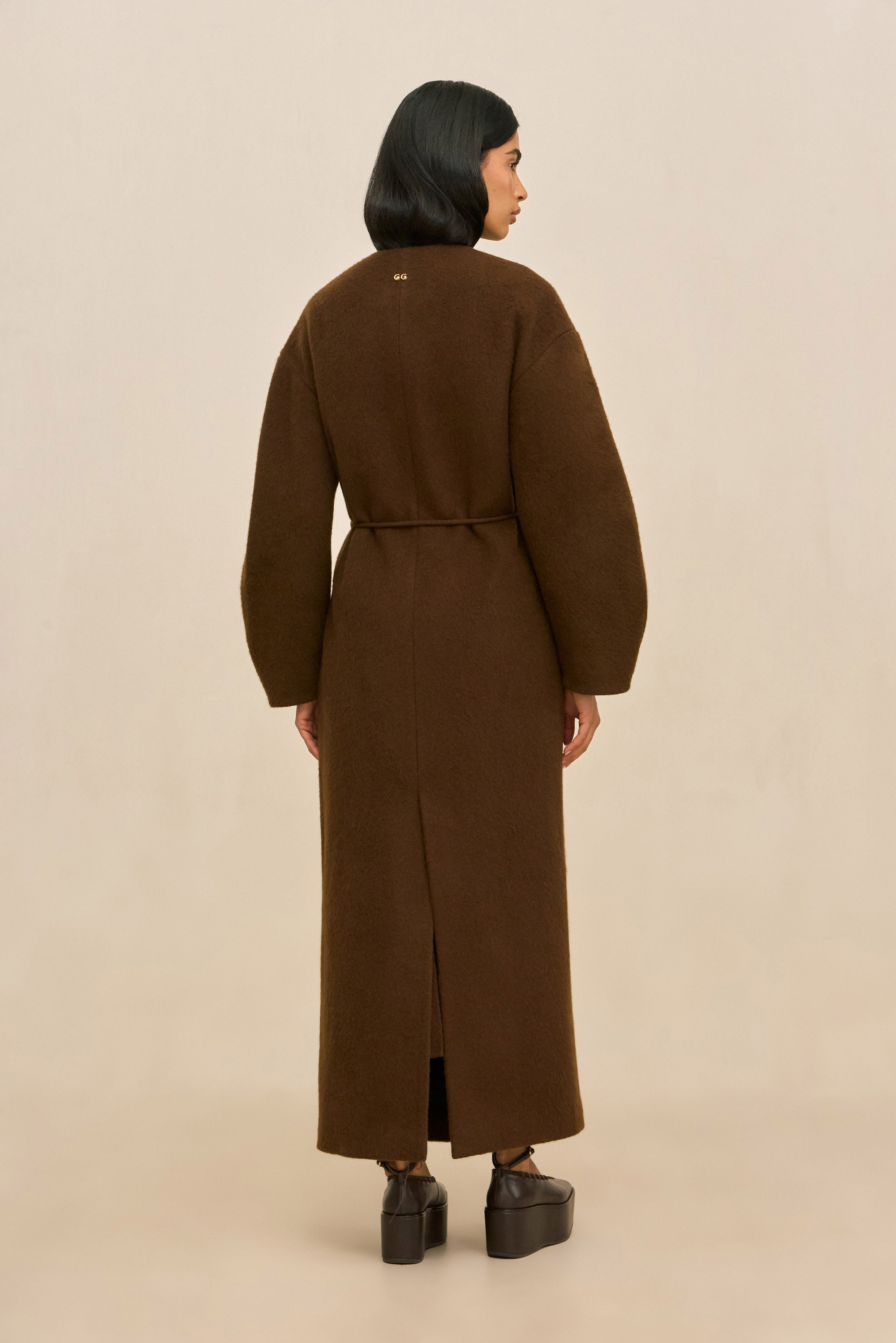 BRUNELLA COAT - DARK BROWN