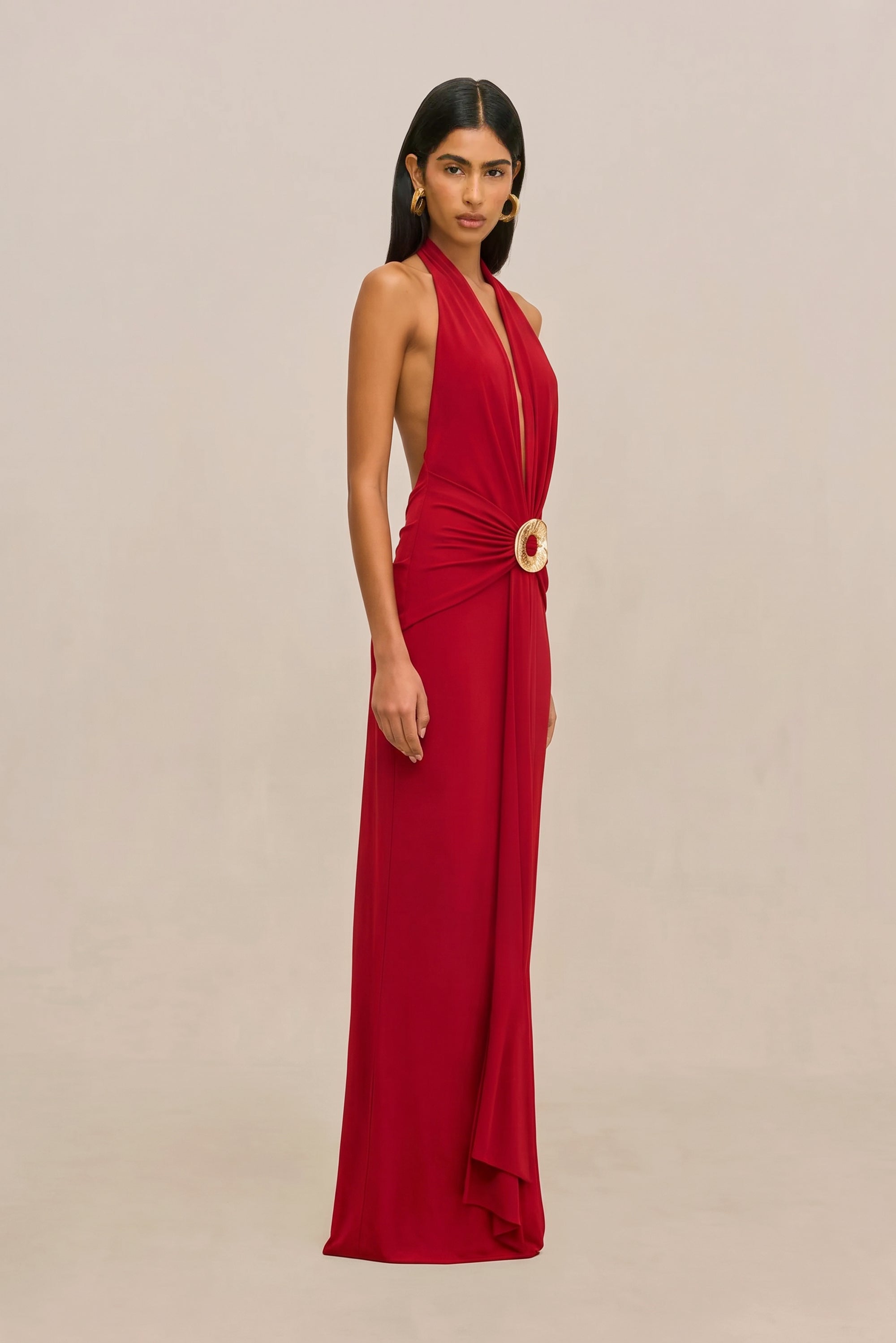 CHII GOWN - MERLOT