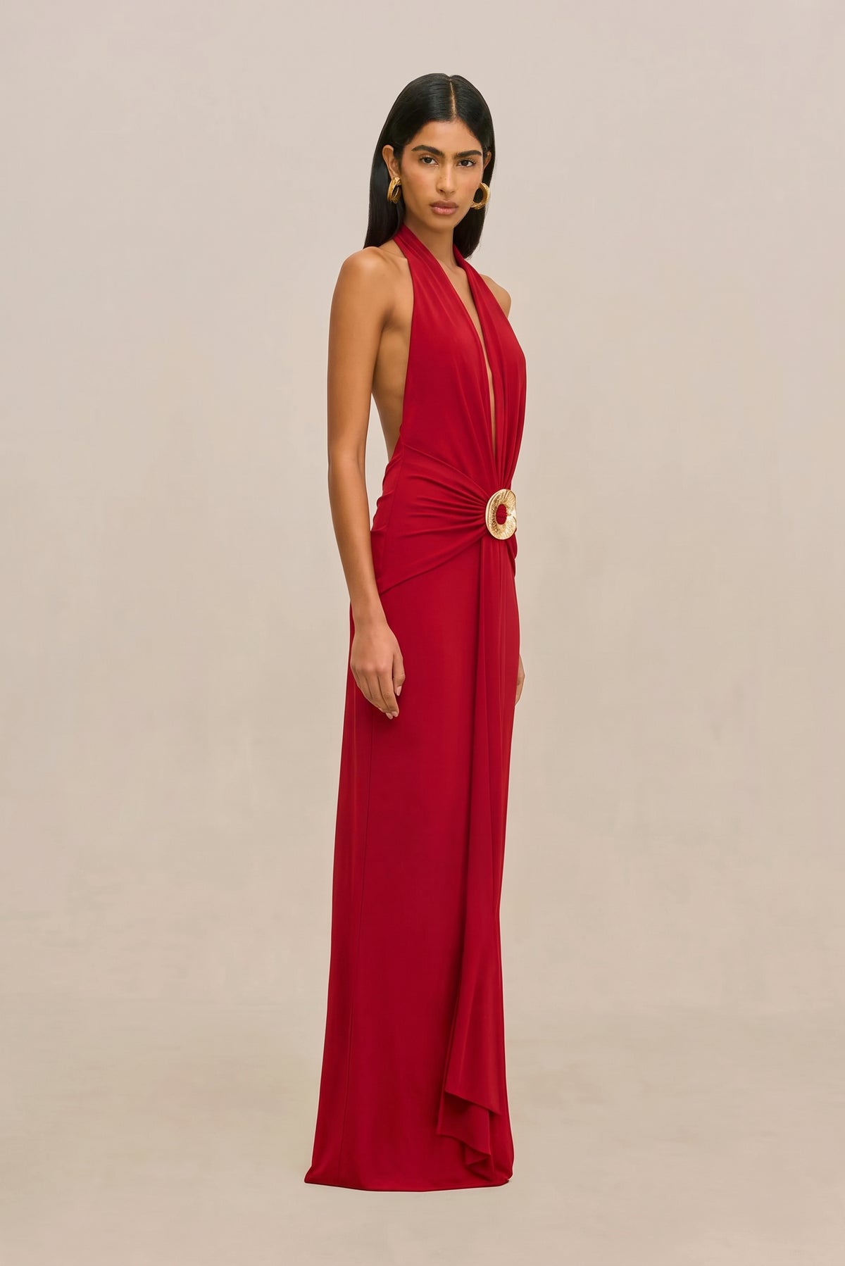 CHII GOWN - MERLOT