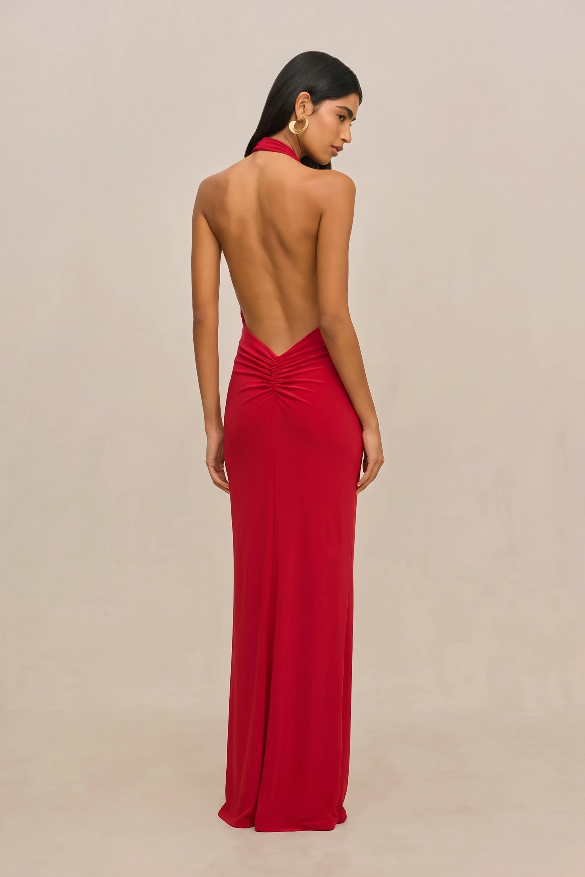 CHII GOWN - MERLOT