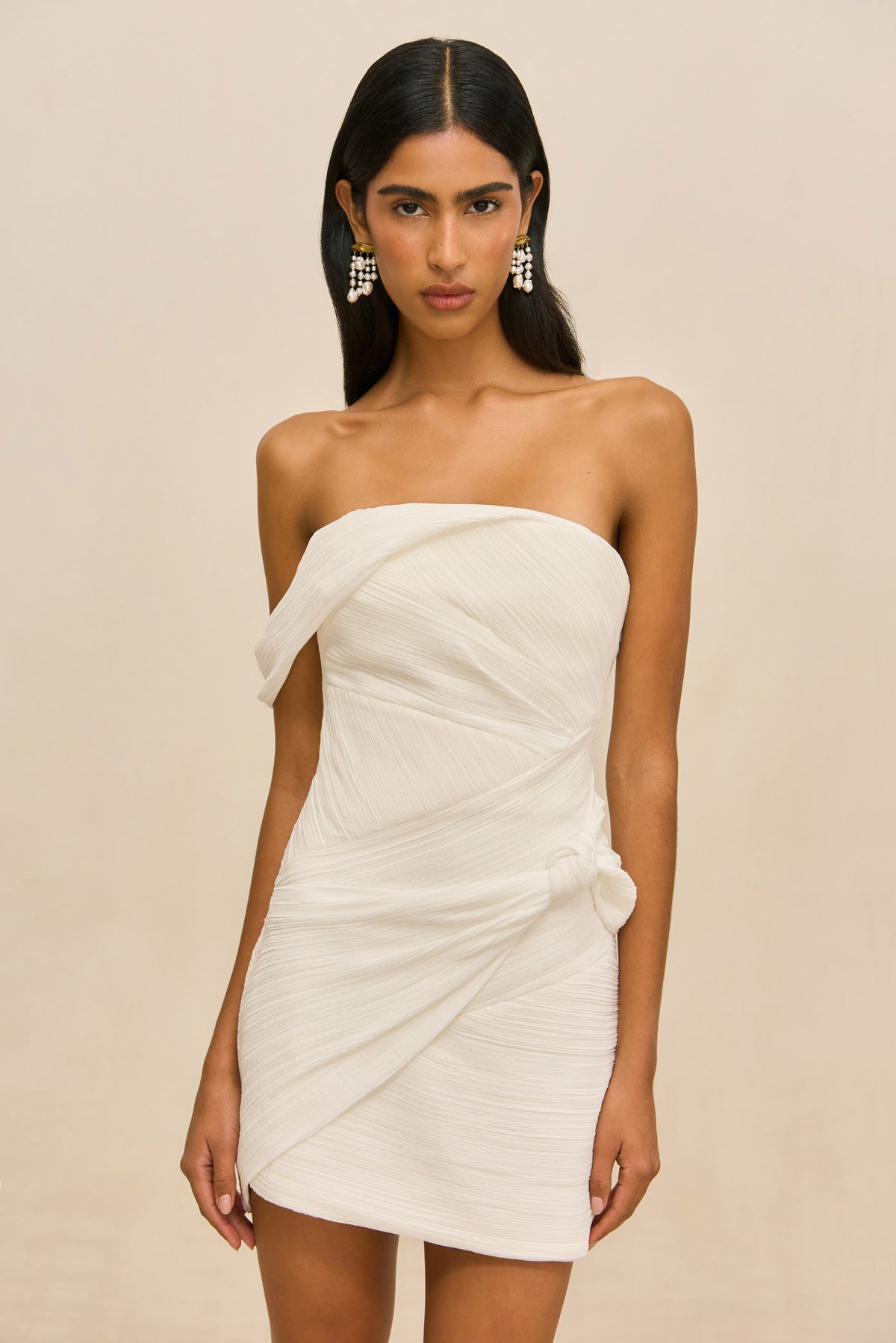 AHRA DRESS - OFF WHITE