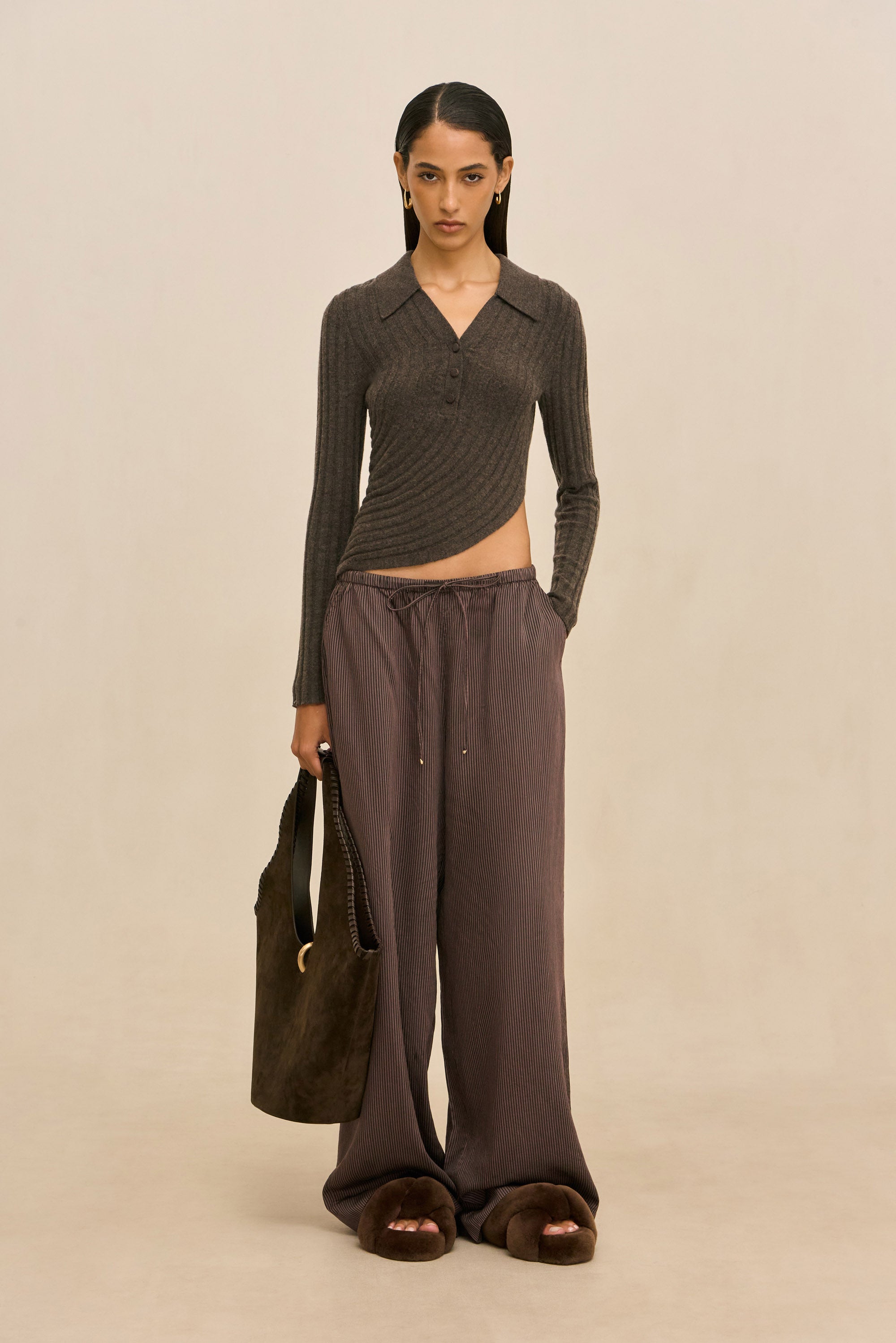 MATTEA KNIT TOP - WREN