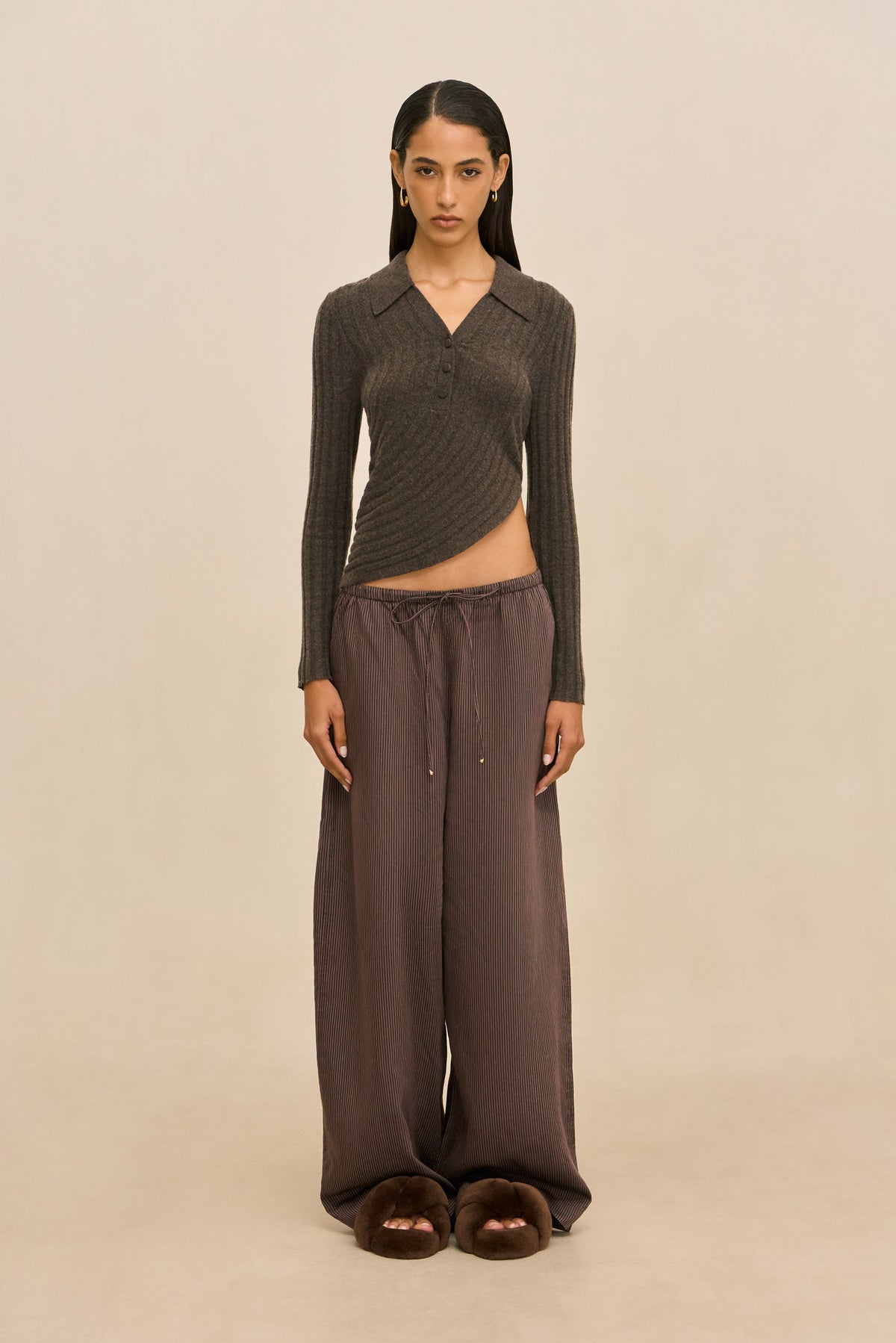 MATTEA KNIT TOP - WREN