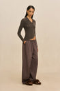 MATTEA KNIT TOP - WREN