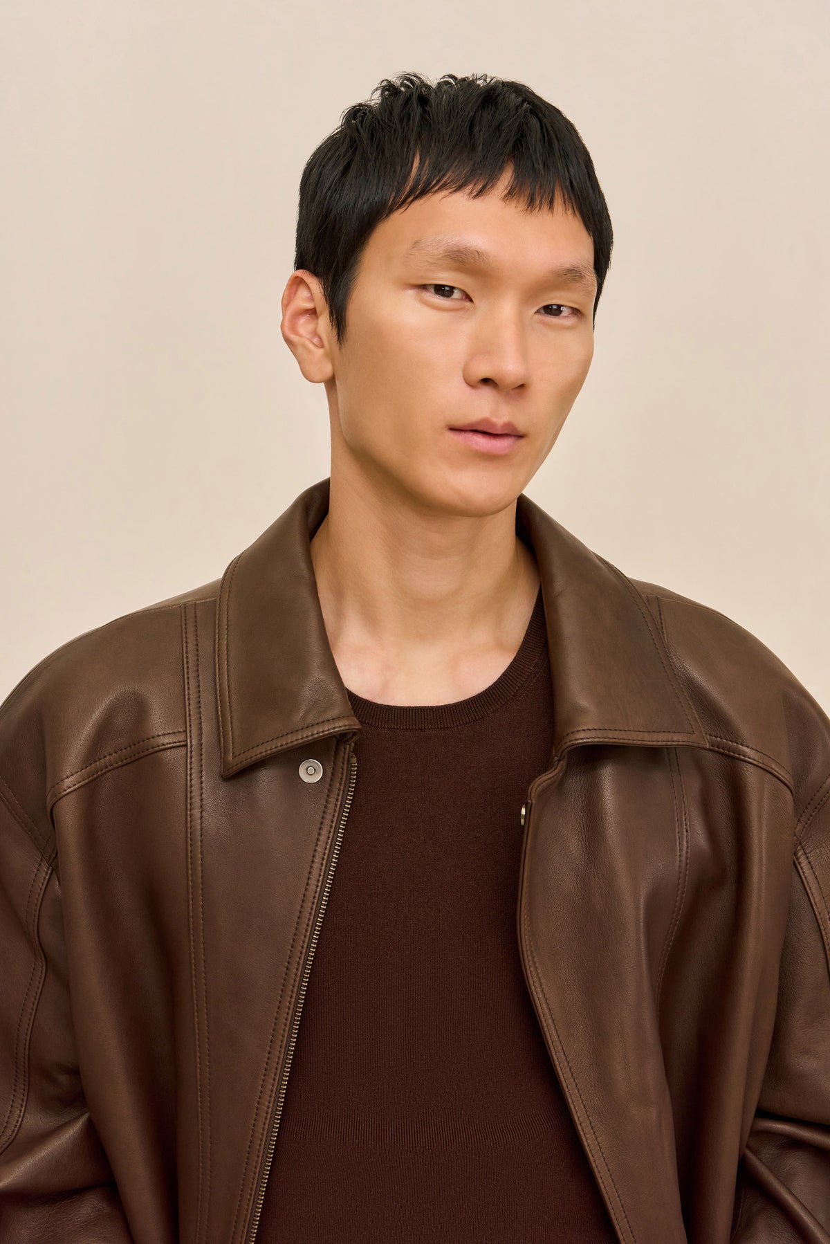 MATTHEW LEATHER JACKET - WREN