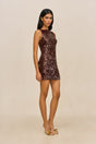 CARLETTA DRESS - BORDEAUX