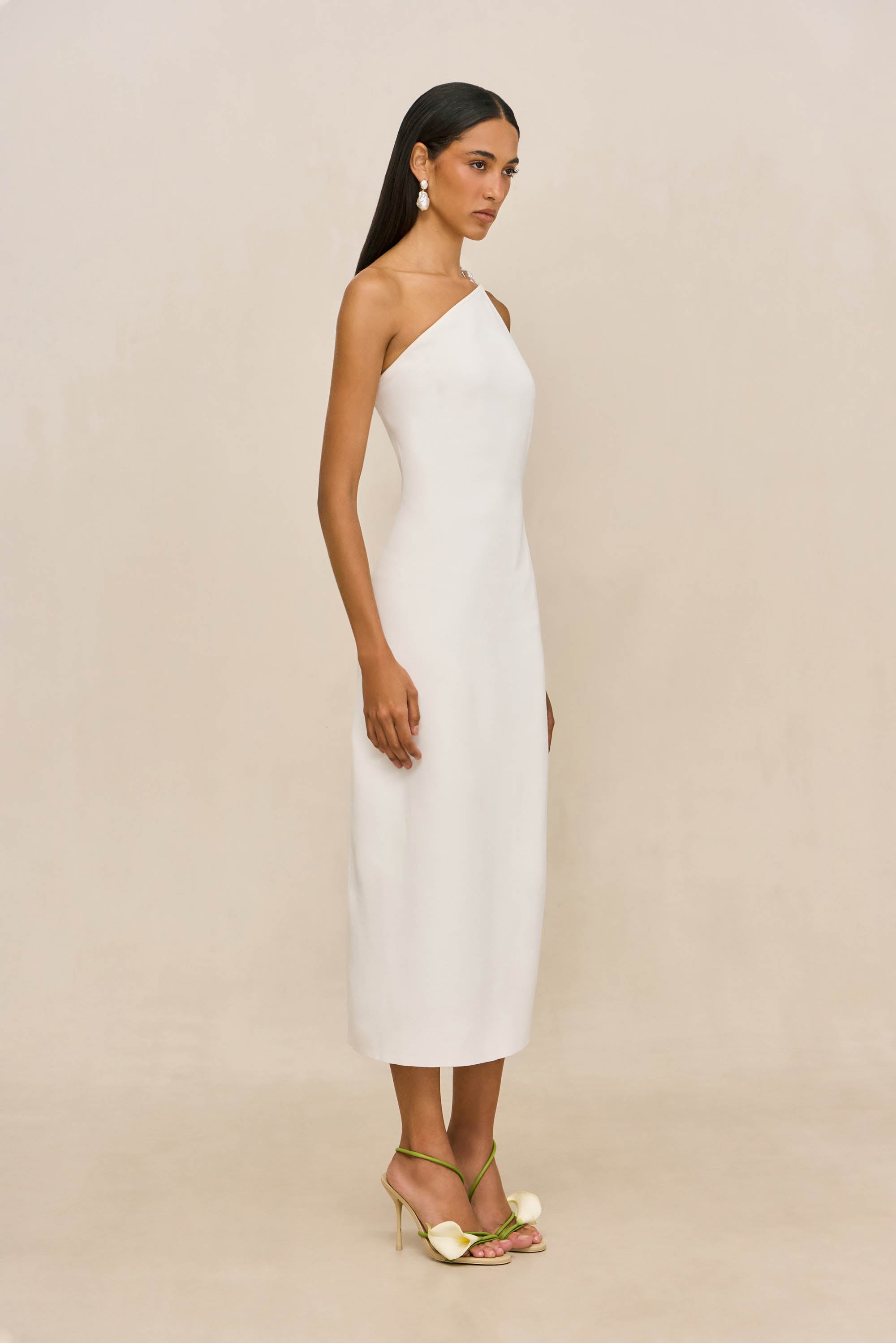 CARLOTTA KNIT DRESS - OFF WHITE