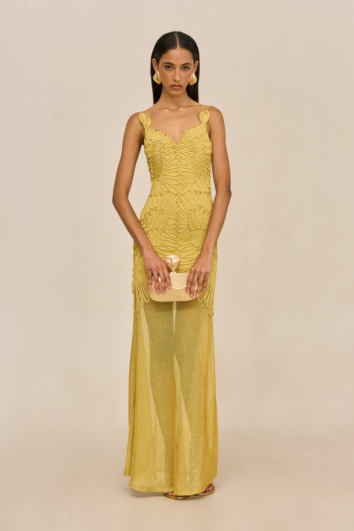 ANETTA GOWN - HONEY GOLD