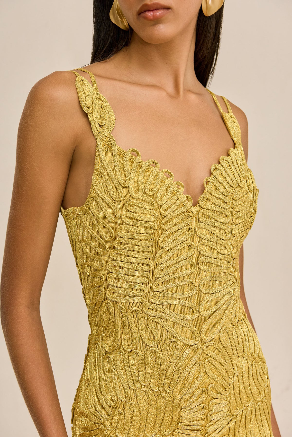 ANETTA GOWN - HONEY GOLD