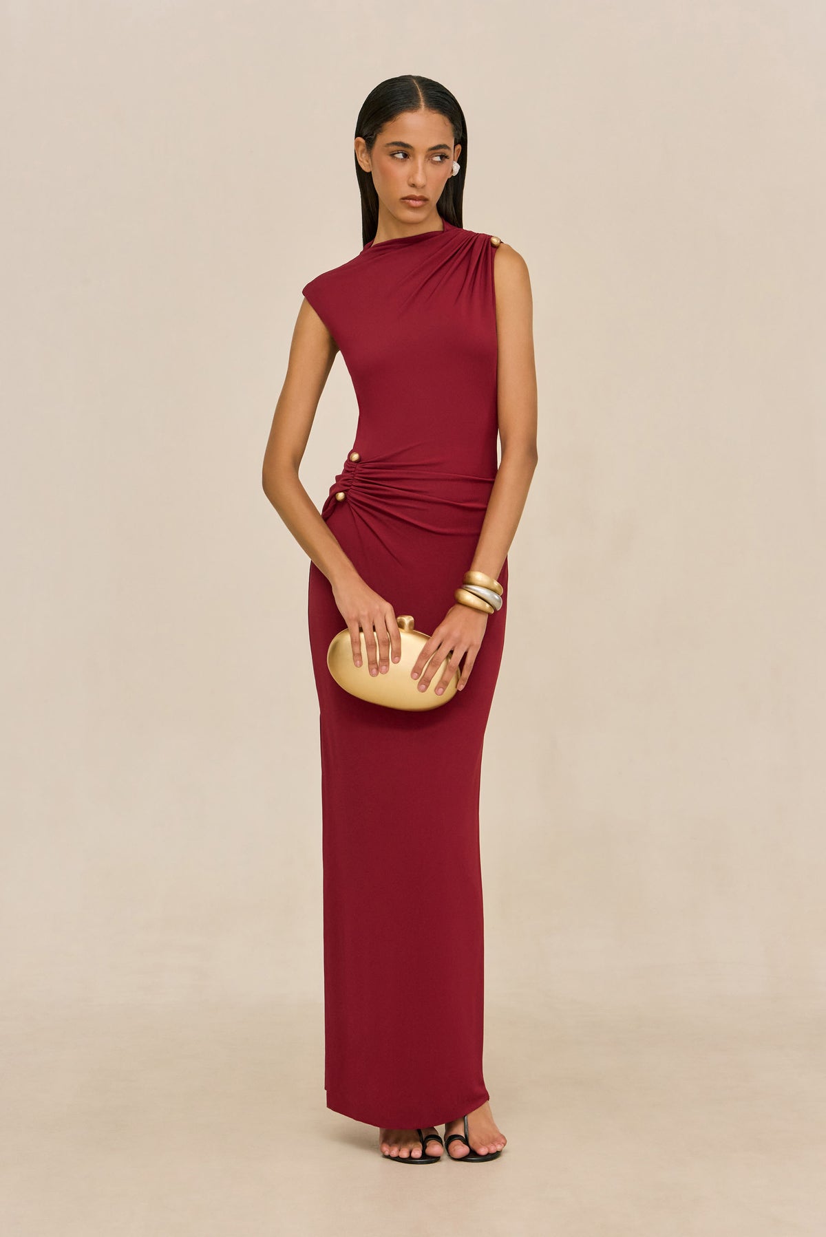 IZOLA GOWN - WINTER PLUM