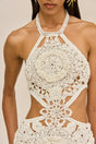 ACCALIA CROCHET GOWN - OFF WHITE
