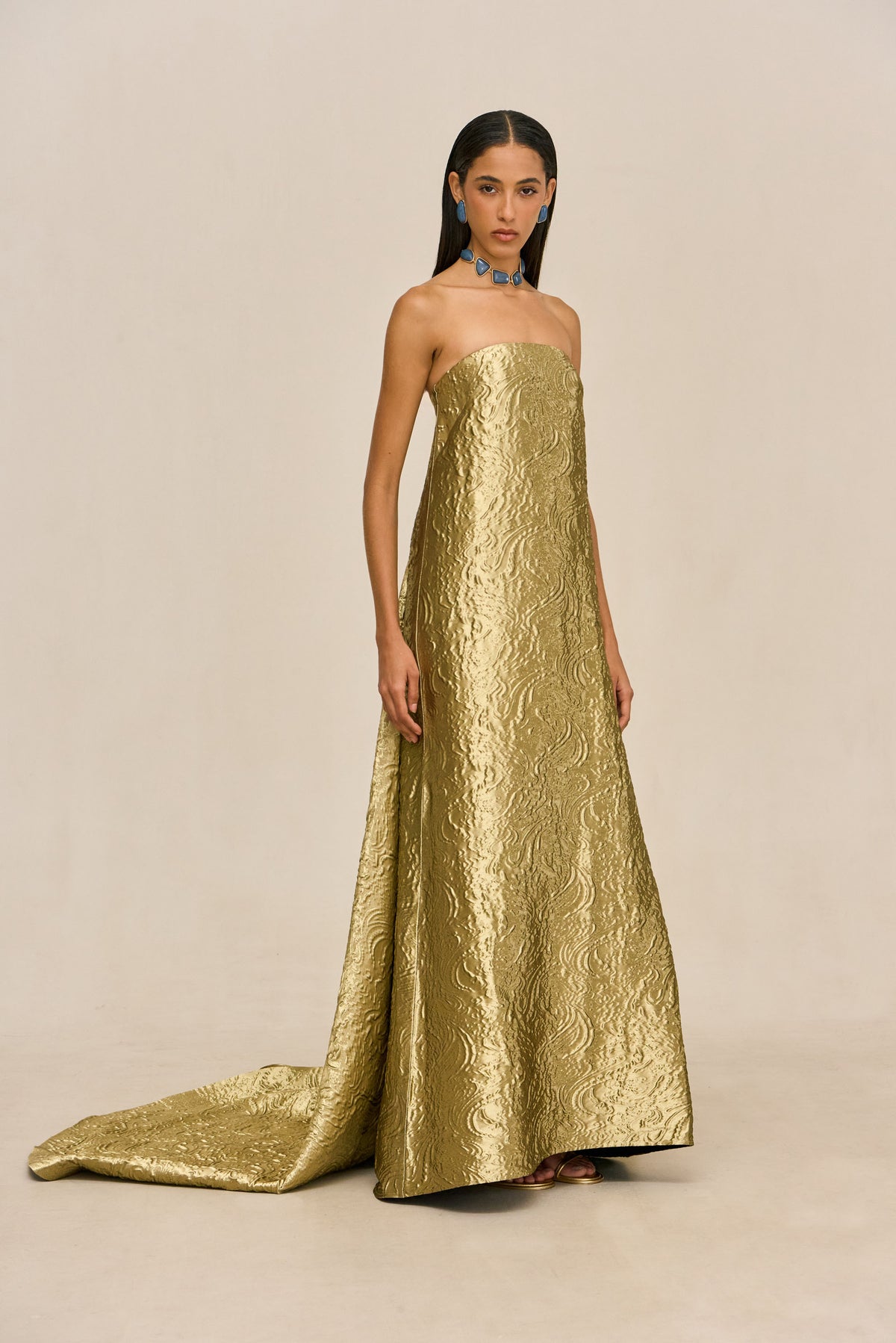 ZINIA GOWN - GOLD