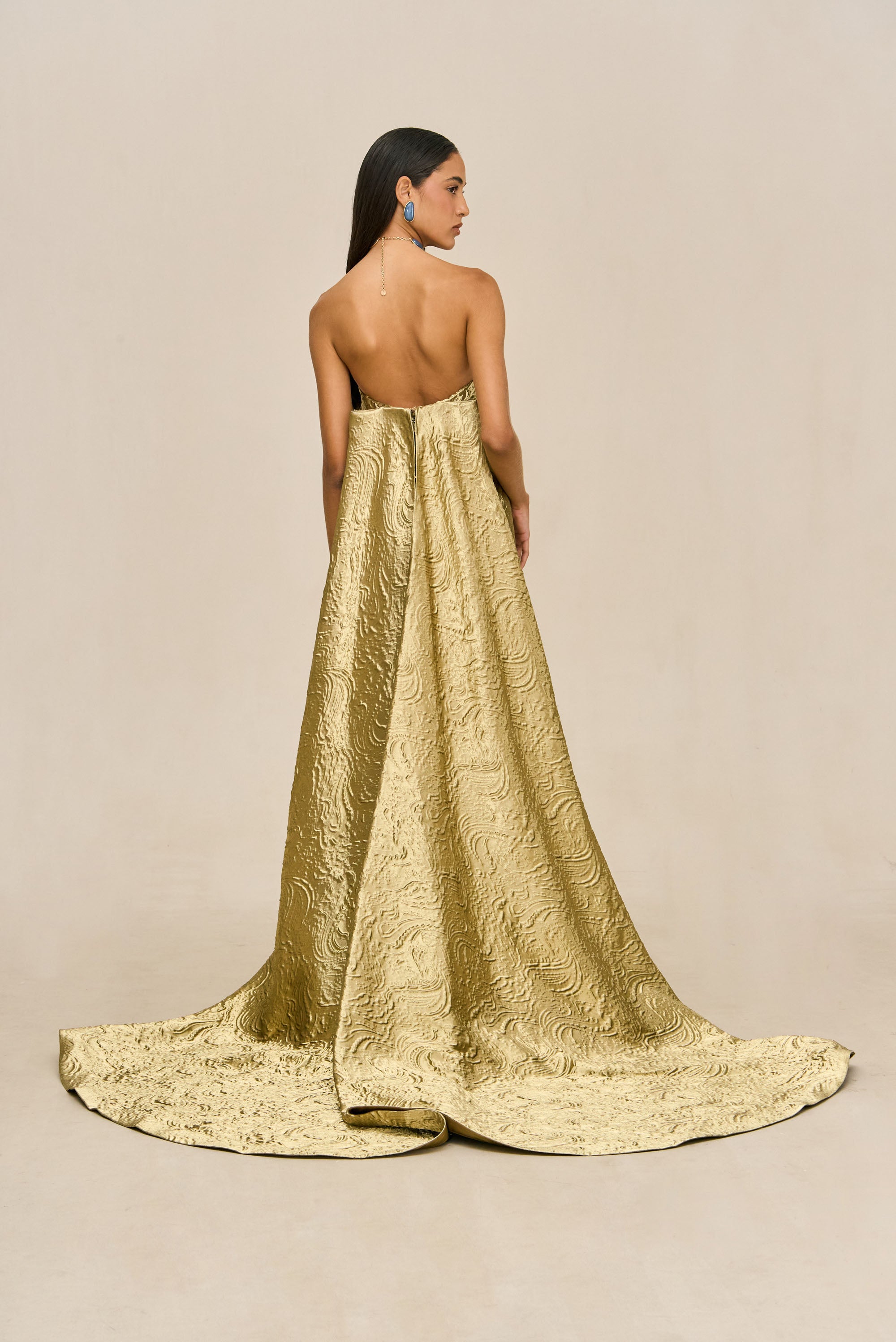 ZINIA GOWN - GOLD