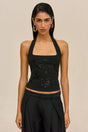 ELIO KNIT TOP - BLACK