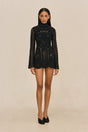 JEMMA CROCHET DRESS - BLACK