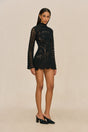 JEMMA CROCHET DRESS - BLACK