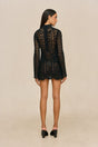 JEMMA CROCHET DRESS - BLACK