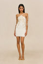 OLIVIANA KNIT DRESS - OFF WHITE