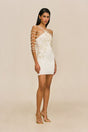 OLIVIANA KNIT DRESS - OFF WHITE