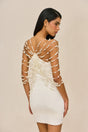 OLIVIANA KNIT DRESS - OFF WHITE