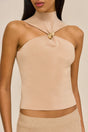 KATHERINE KNIT TOP - SESAME