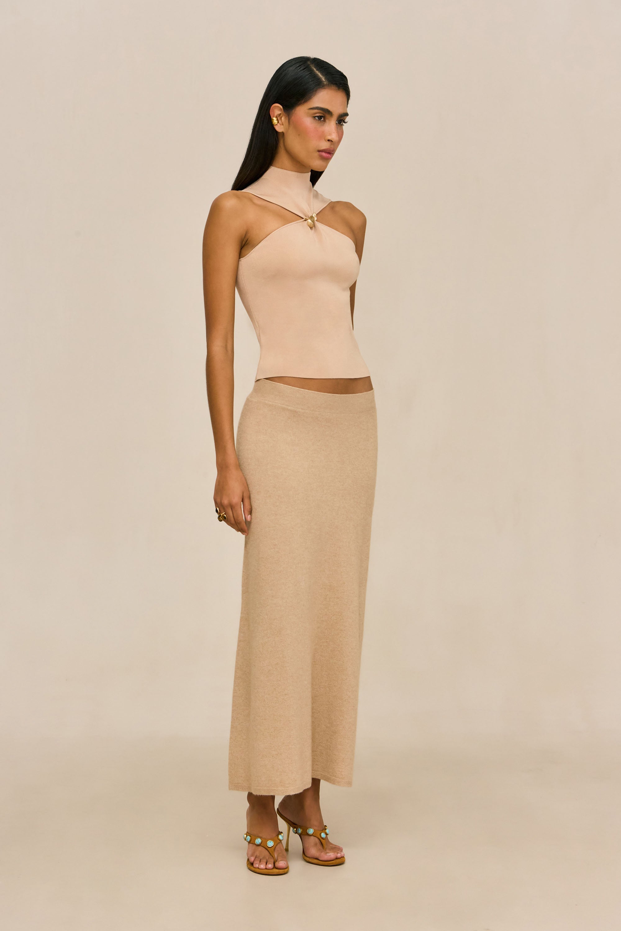 KATHERINE KNIT TOP - SESAME
