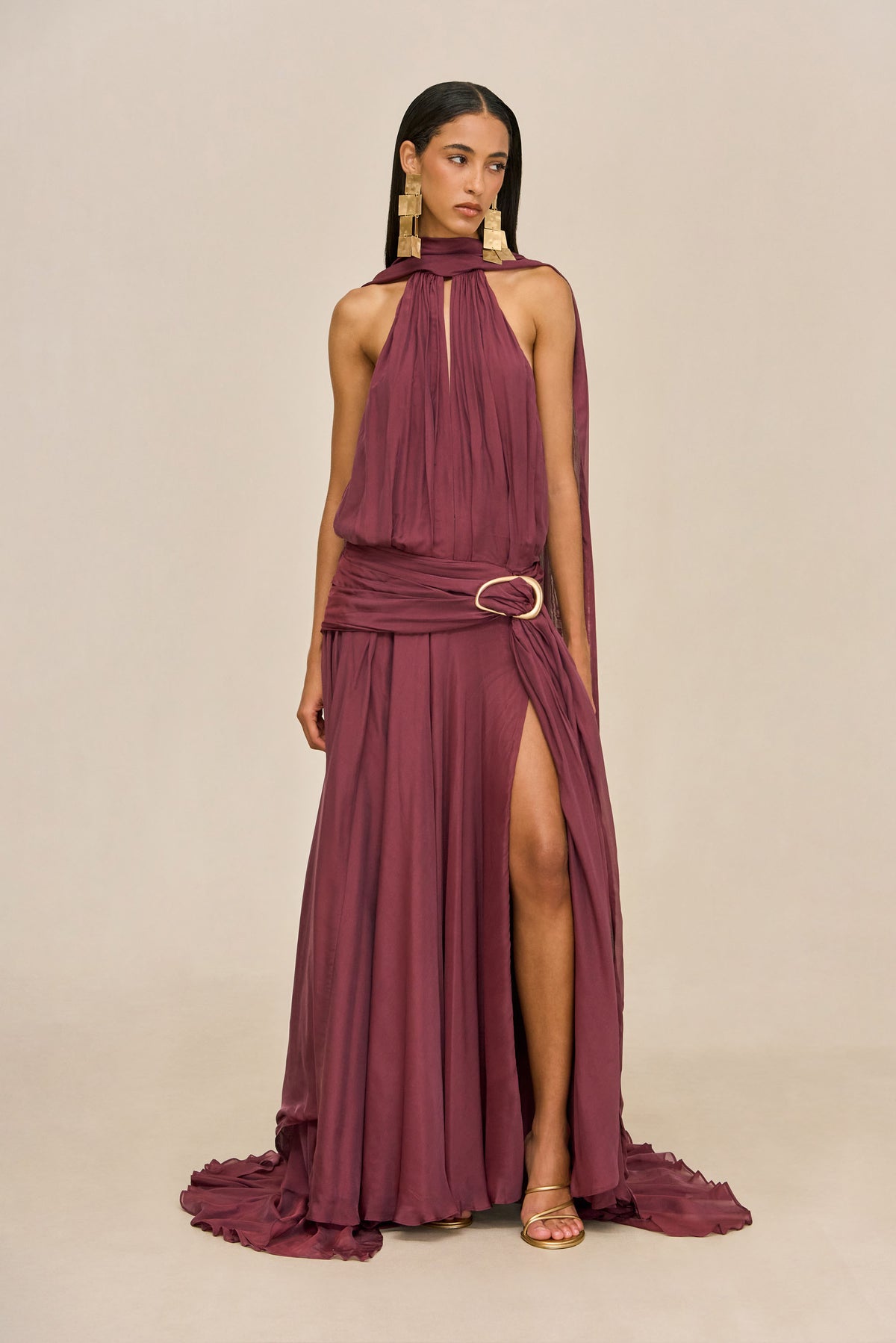 OPHALIA GOWN - WINTER PLUM