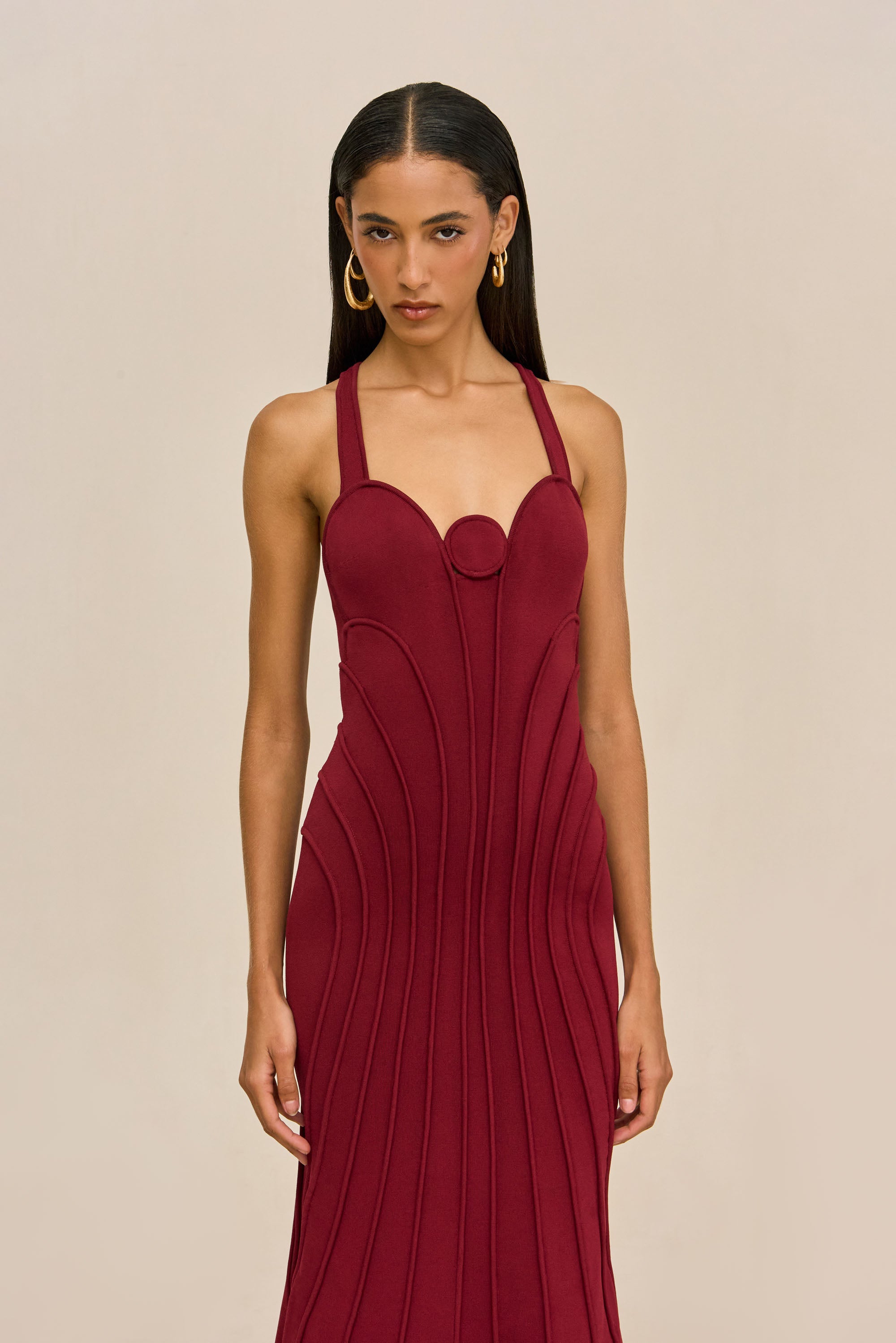 BATISTA KNIT DRESS - WINTER PLUM