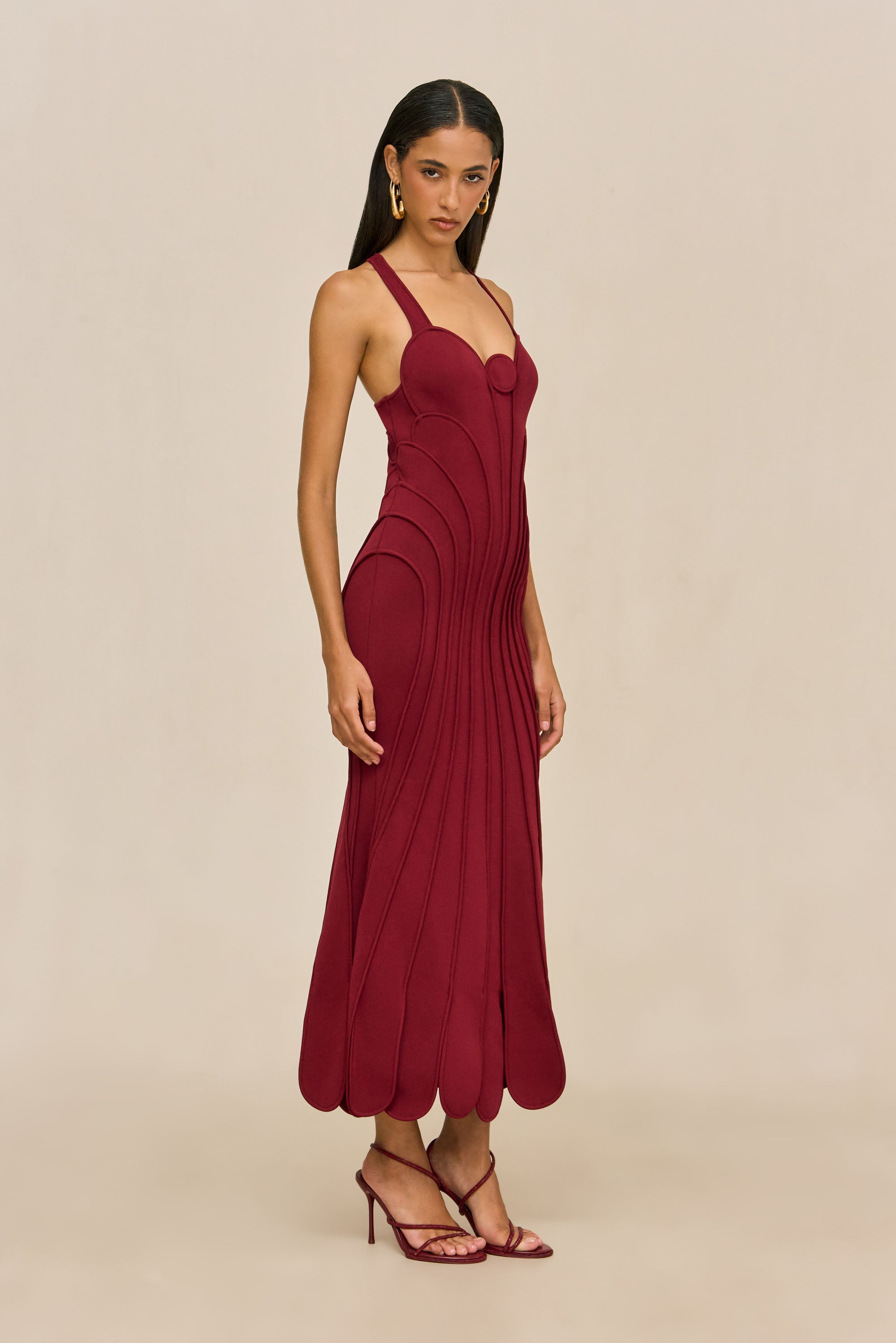 BATISTA KNIT DRESS - WINTER PLUM