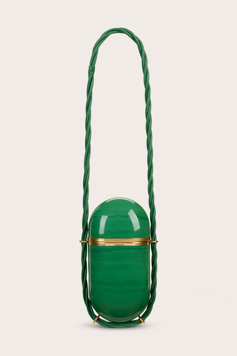 AMULET NECKLACE - DEEP BASIL