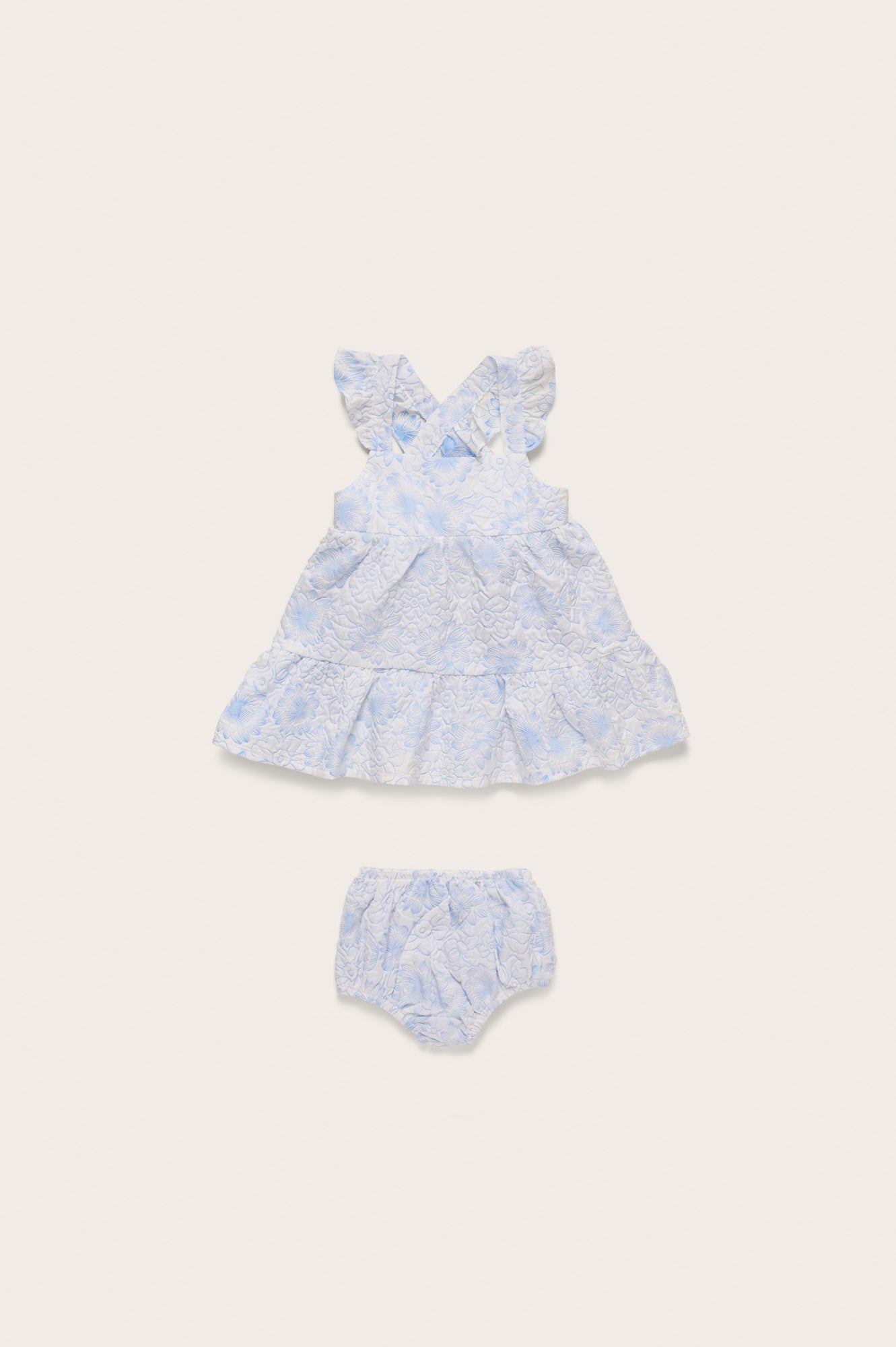BABY AUBREE DRESS & BLOOMER - COASTAL FLORAL PRINT