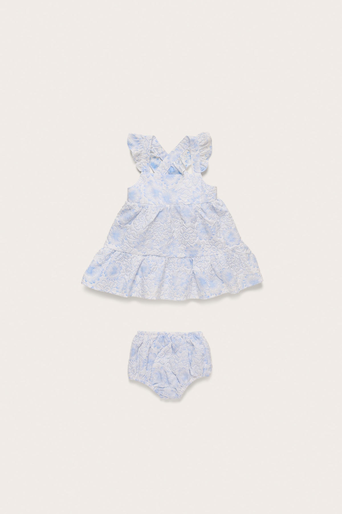BABY AUBREE DRESS & BLOOMER - COASTAL FLORAL PRINT