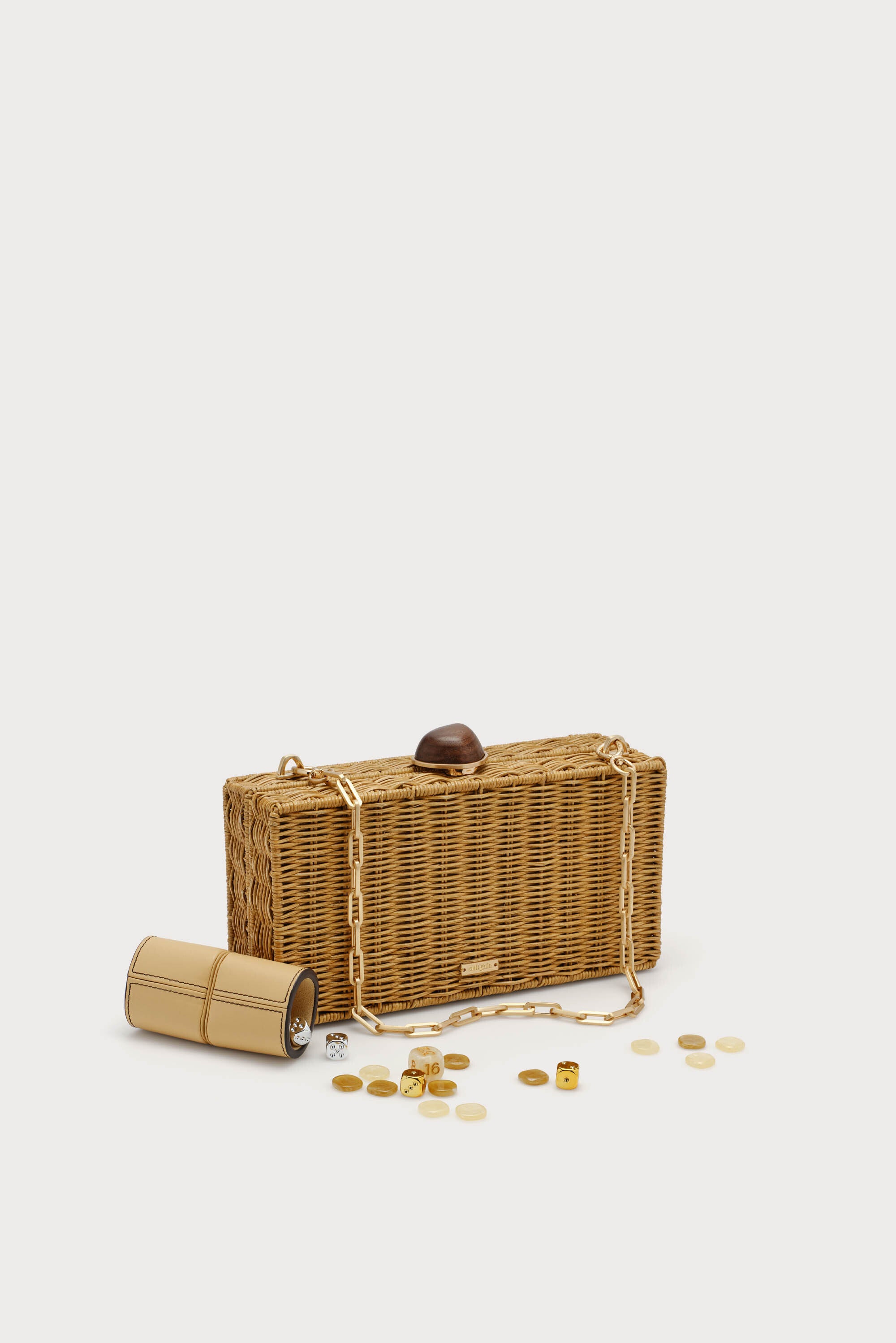 THE BACKGAMMON CLUTCH - NATURAL INA