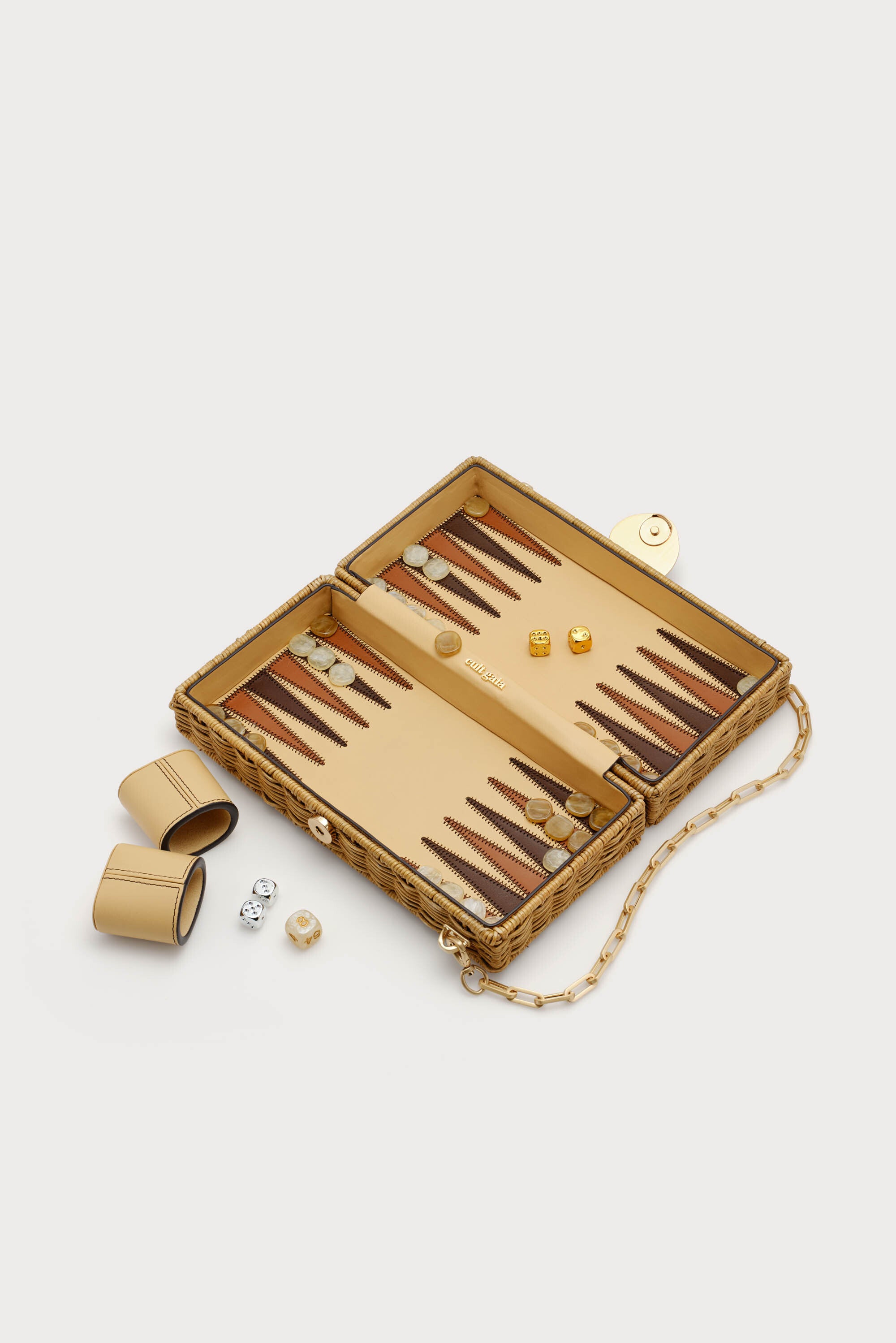 THE BACKGAMMON CLUTCH - NATURAL INA