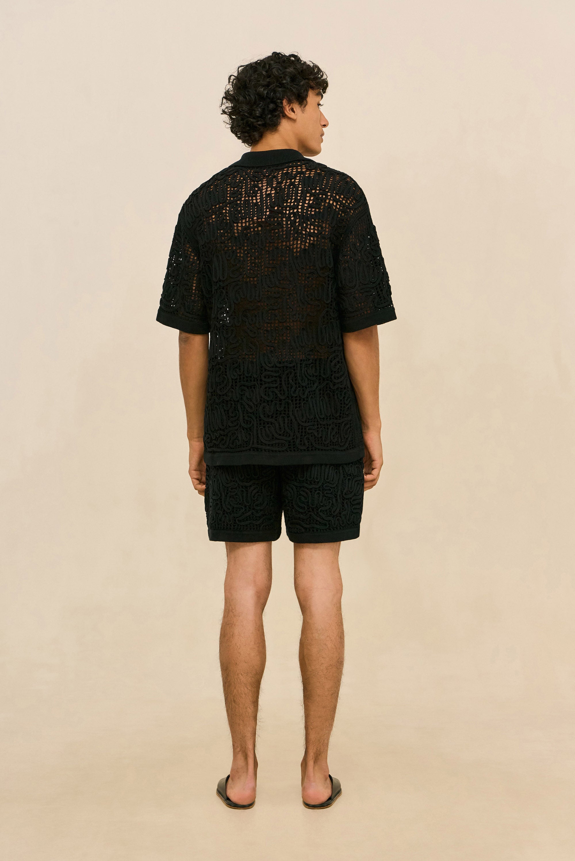 CRETA CROCHET SHORT - BLACK