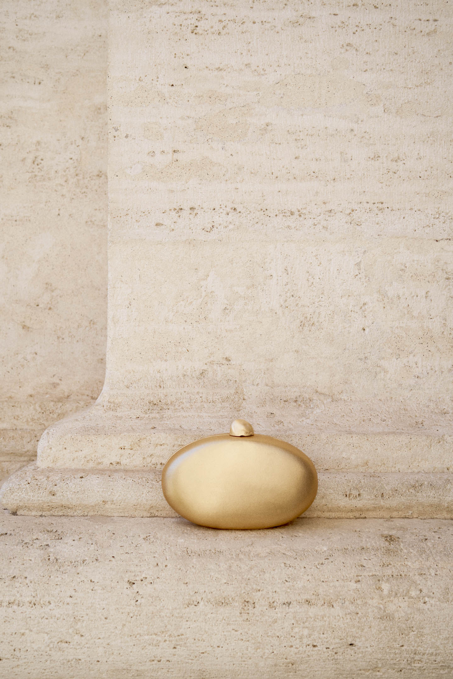 EVIANA CLUTCH - BRASS