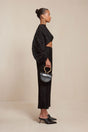 STACIE PANT - BLACK PLISSE