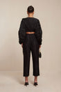 STACIE PANT - BLACK PLISSE