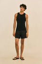 KHAI SWIM SHORT - BLACK