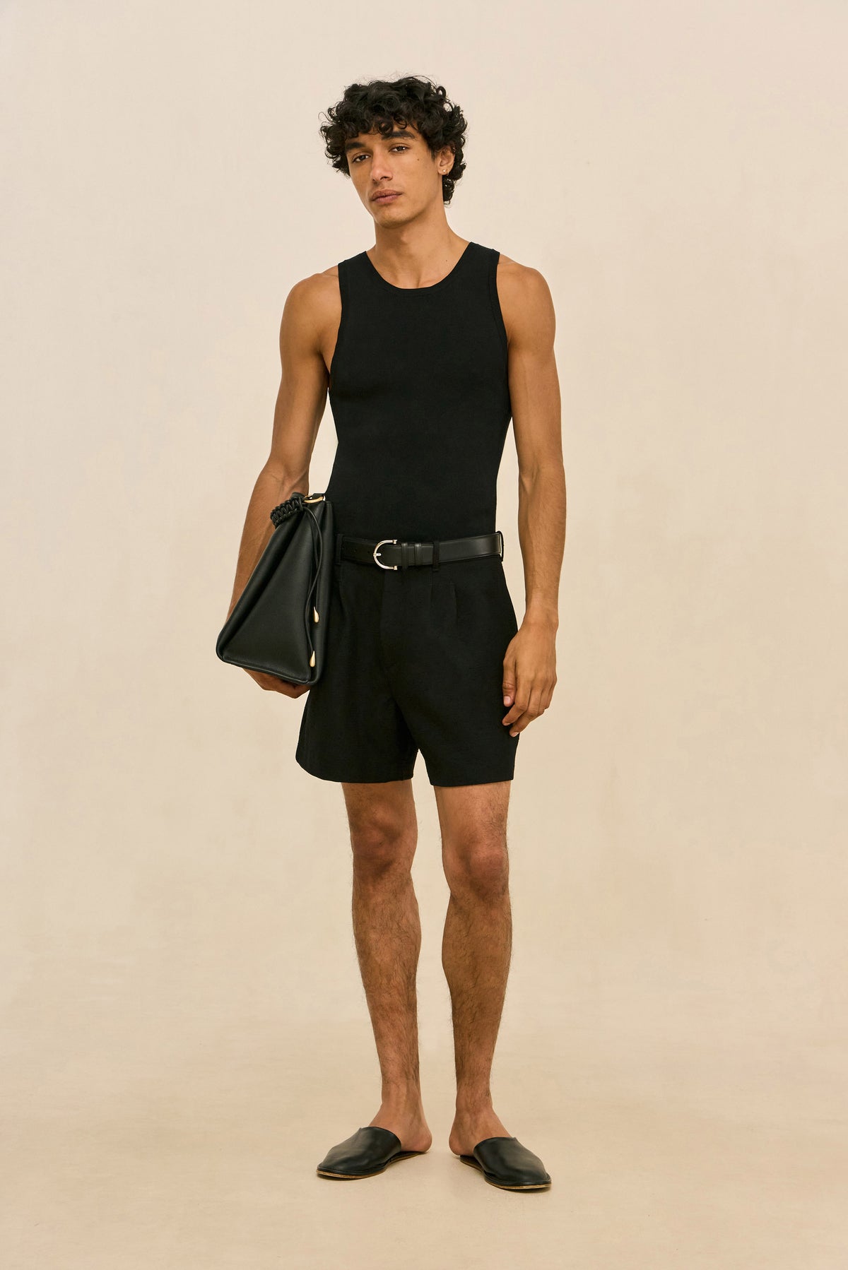 ELIOT KNIT TANK - BLACK
