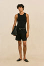 ELIOT KNIT TANK - BLACK