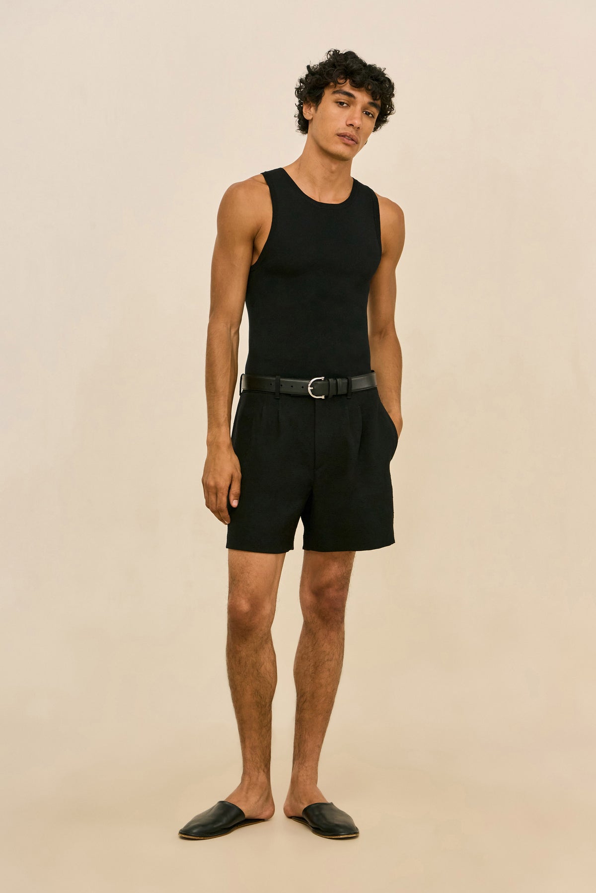 ELIOT KNIT TANK - BLACK