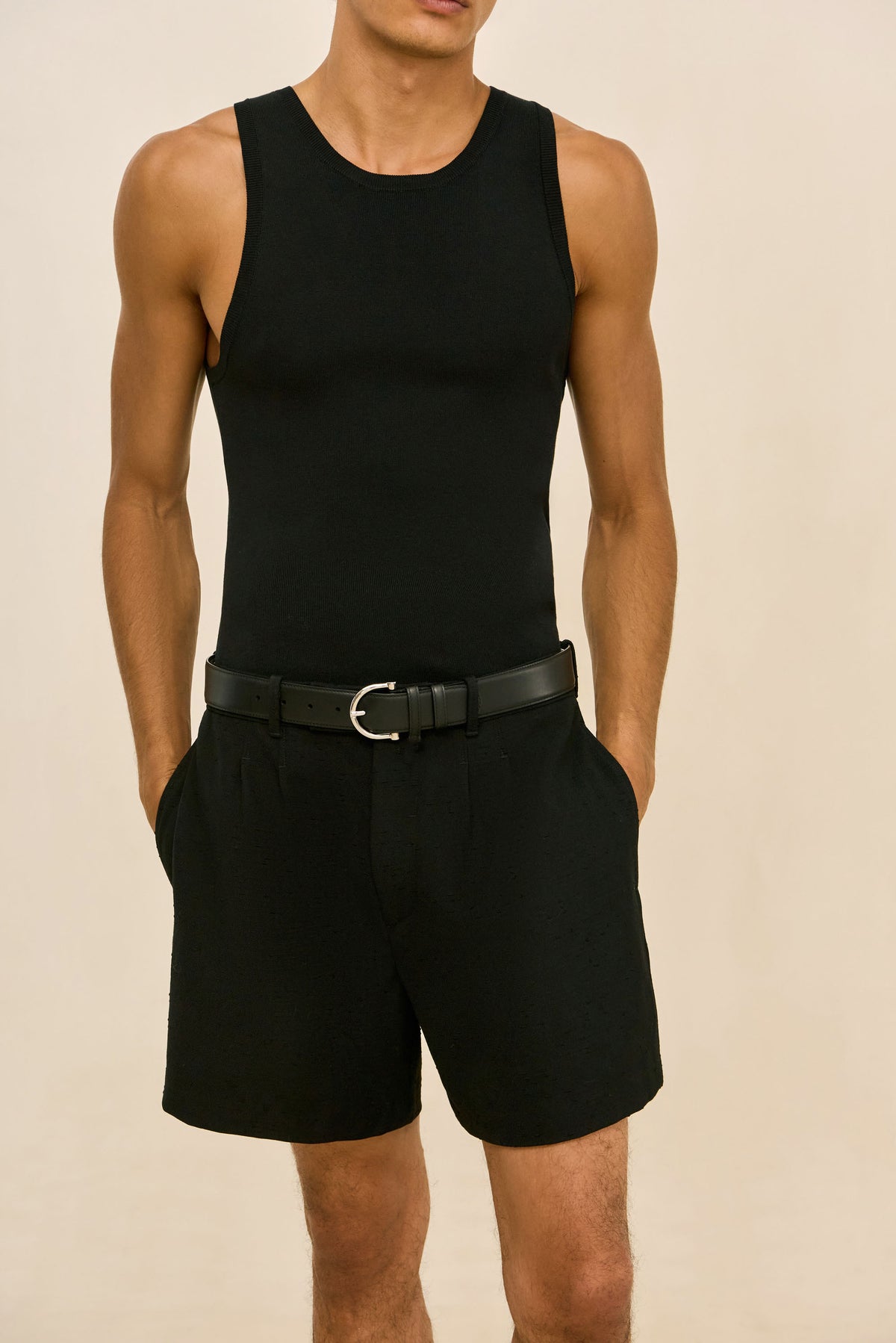 ELIOT KNIT TANK - BLACK
